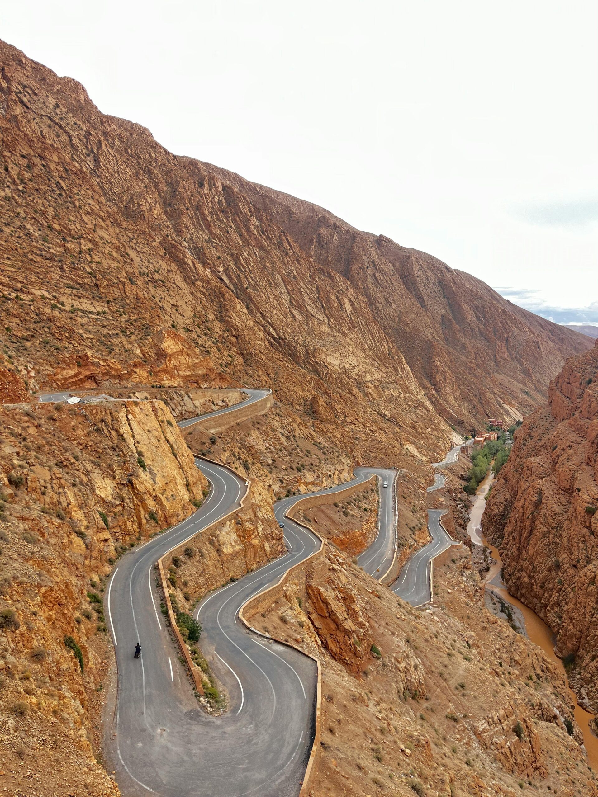 Winding Mountain Road in Dades Gorges, Morocco